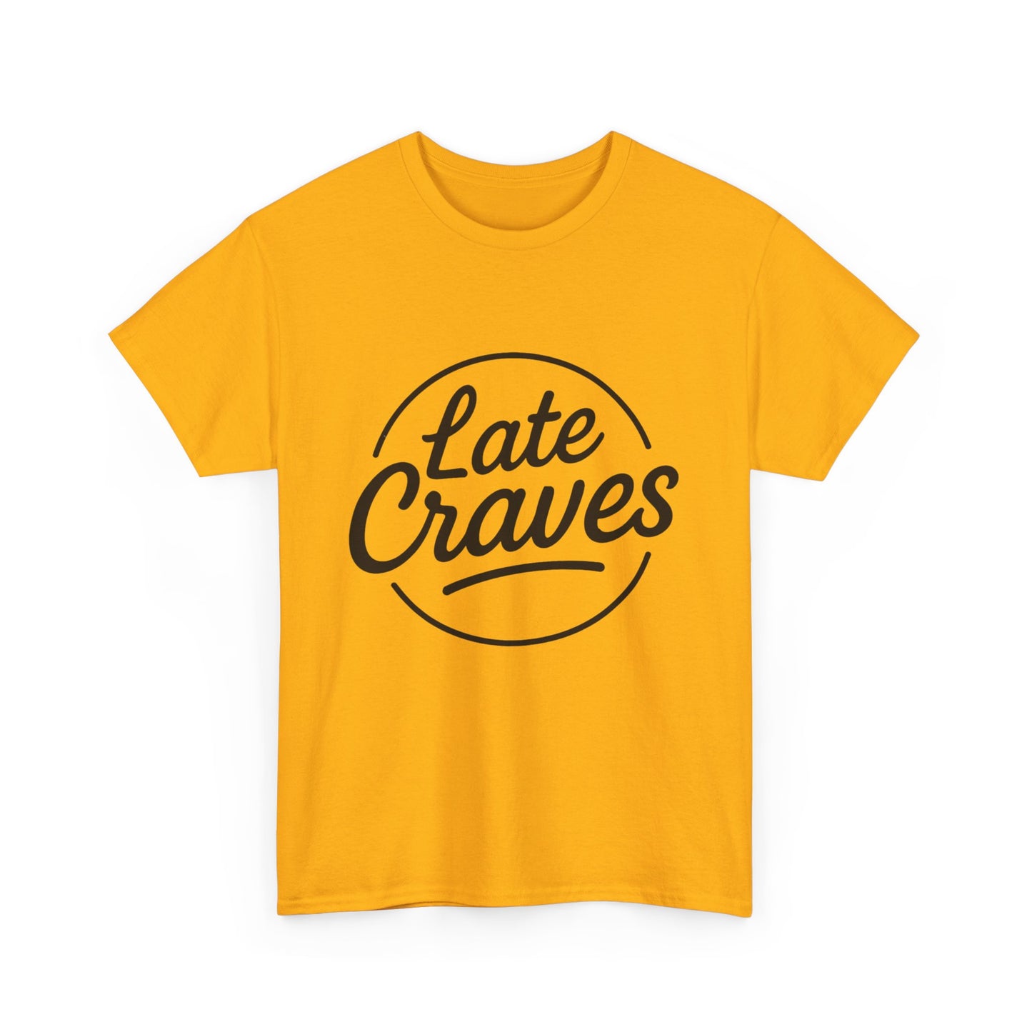 Late Craves Unisex Heavy Cotton Tee - Casual Tee, Gift for Foodies, Oversized T-Shirt, Trendy Apparel, Summer Style