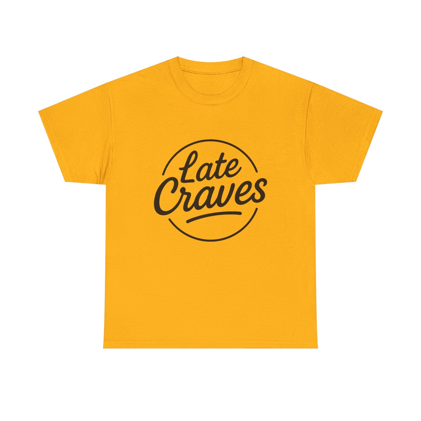 Late Craves Unisex Heavy Cotton Tee - Casual Tee, Gift for Foodies, Oversized T-Shirt, Trendy Apparel, Summer Style