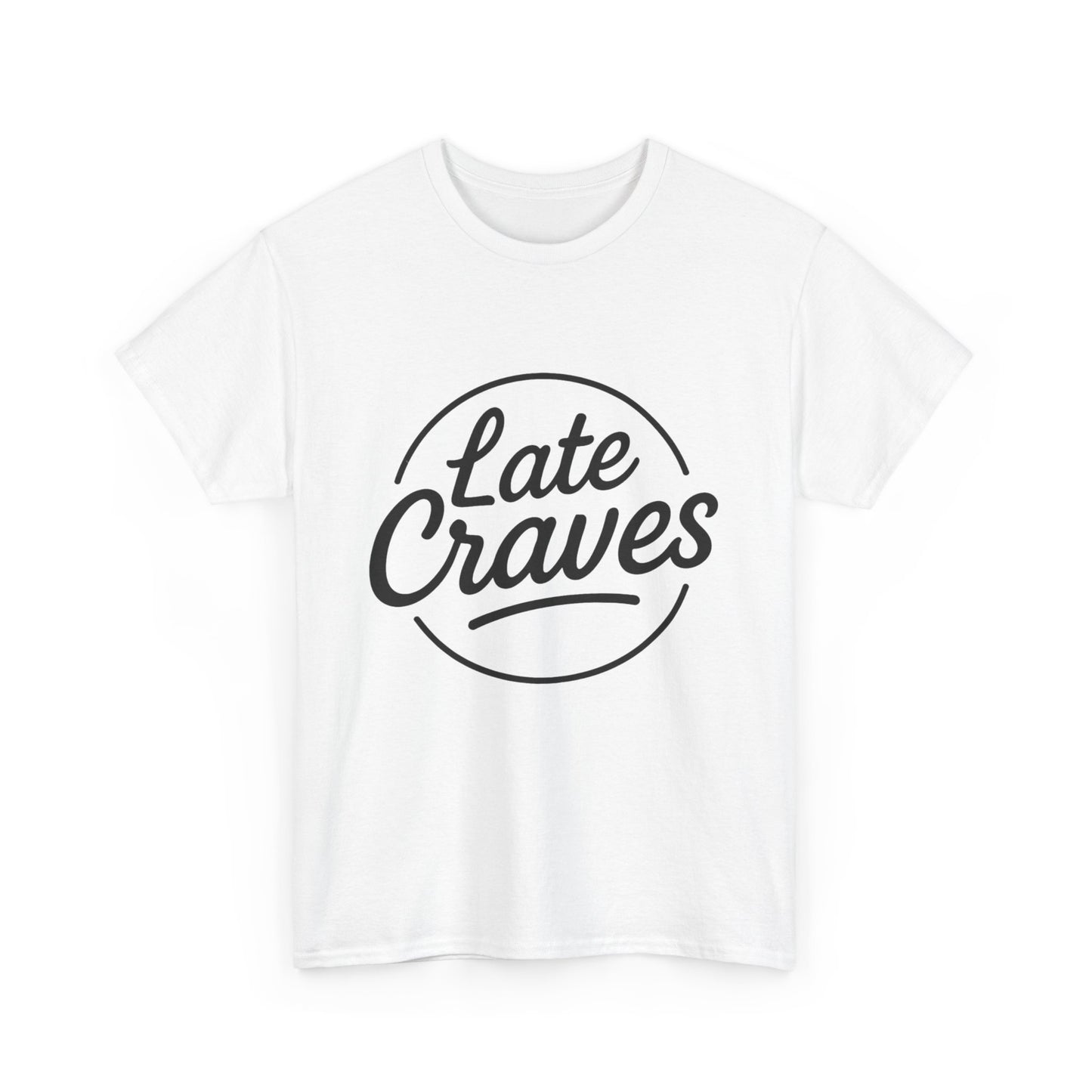 Late Craves Unisex Heavy Cotton Tee - Casual Tee, Gift for Foodies, Oversized T-Shirt, Trendy Apparel, Summer Style
